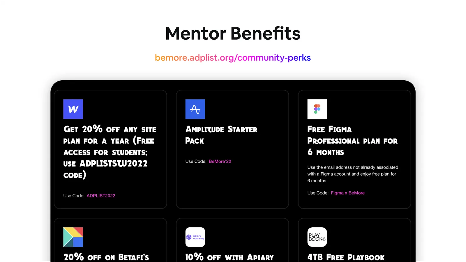 ADPList BeMore 2022 Release — image 9