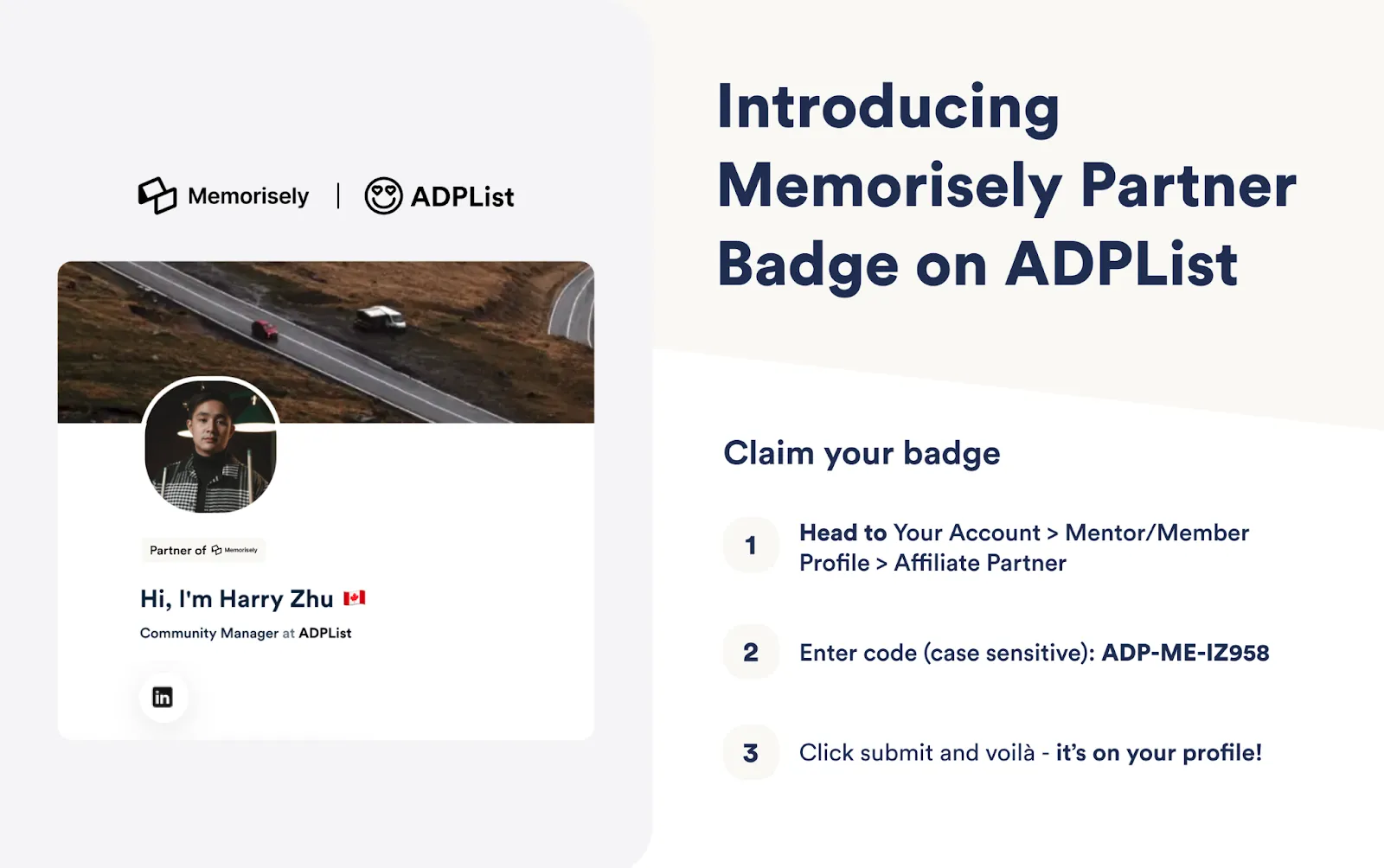 ADPList partners with Memorisely — image 1