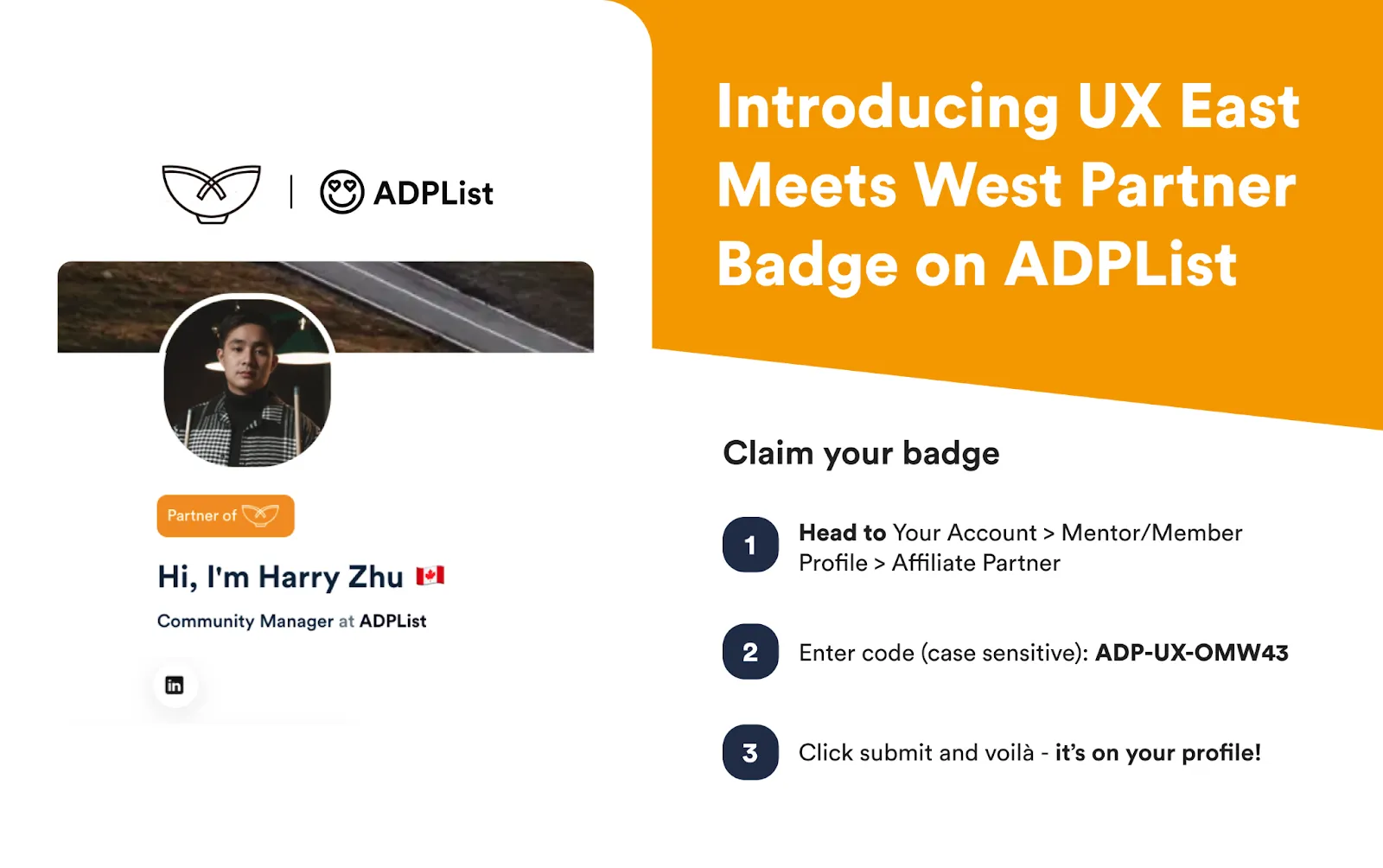 ADPList partners with UX East Meets West — image 1