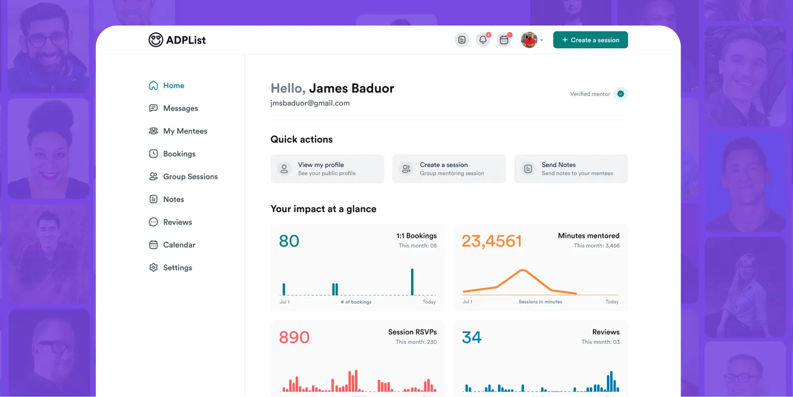 Impact, by design — Introducing a New Mentor Dashboard — image 1