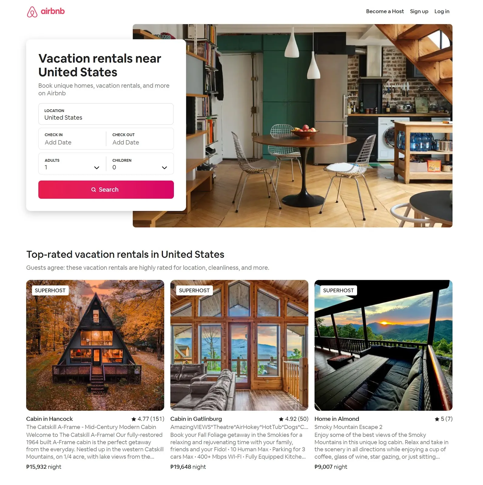 Creative Website Design: Airbnb Storytelling Website Design Sample