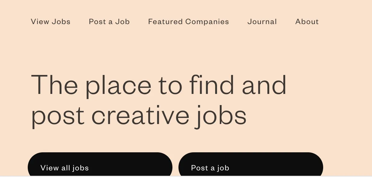 If You Could Jobs board from It's Nice That showing curated creative job listings with closing dates
