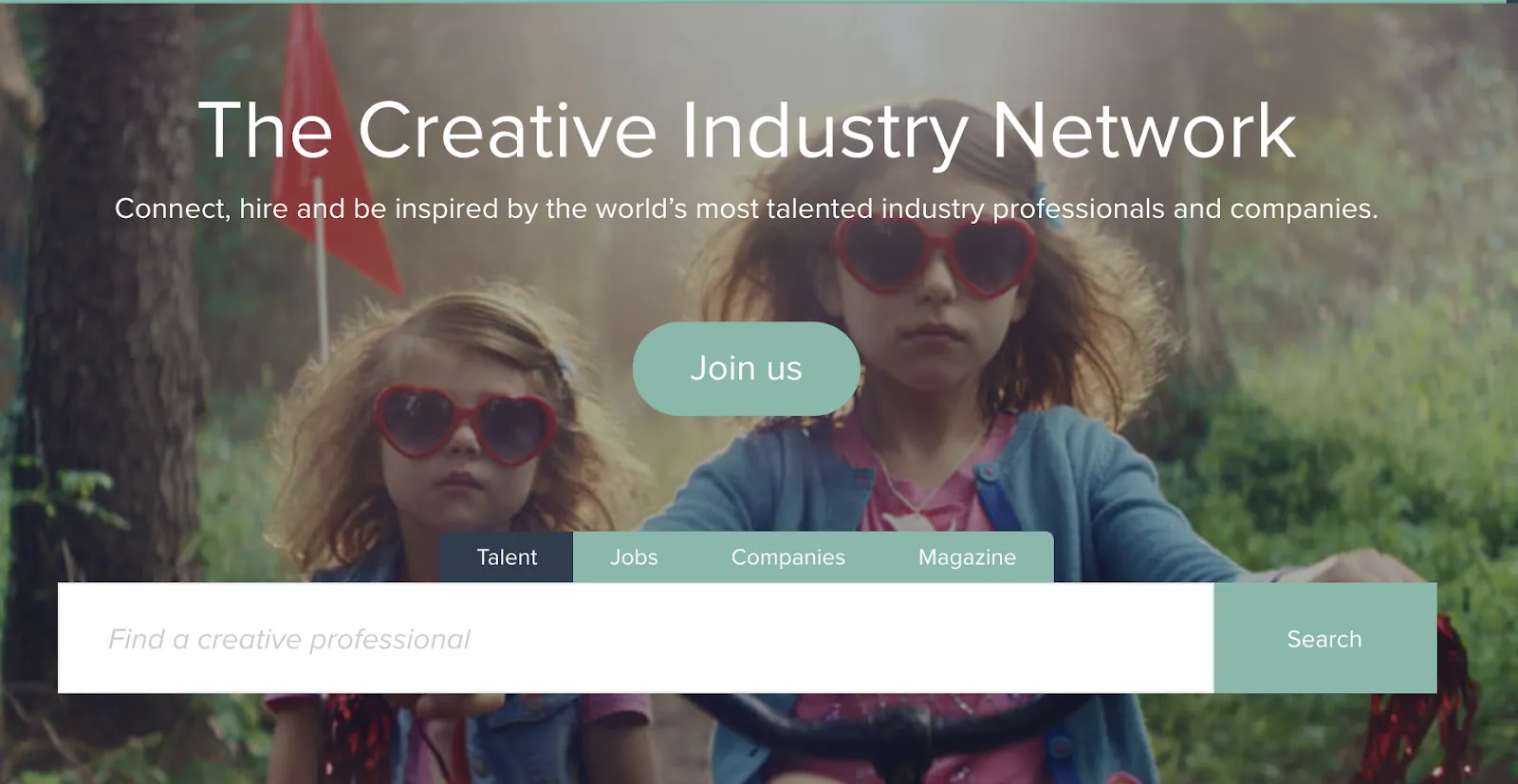 Creativepool jobs page listing advertising and creative industry roles across design, digital, and production